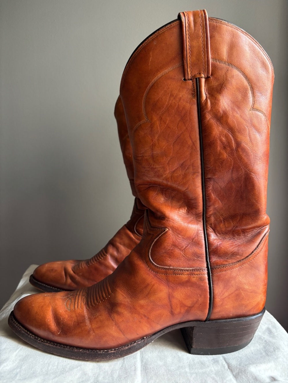 Tony Lama 5084 Vintage Cowboy Boots Men 11A Narrow Made USA